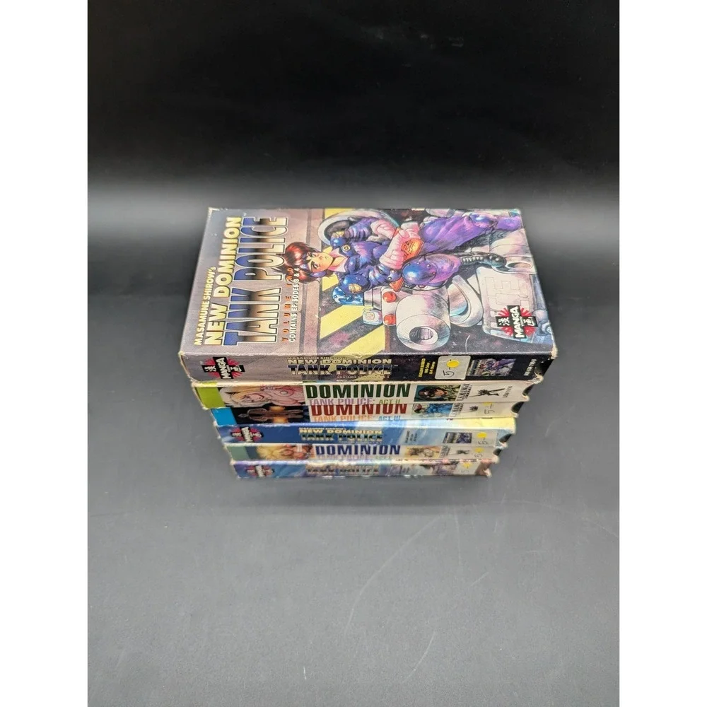 Dominion Tank Police + New Dominion Tank‎ Police Complete Anime VHS Set Lot